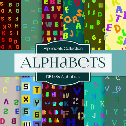 Alphabets Digital Paper DP1486
