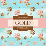 Blush Gold Digital Paper DP6080 - Digital Paper Shop - 2