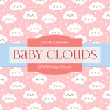 Baby Clouds Digital Paper DP6724 - Digital Paper Shop