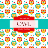 Owl Girls Digital Paper DP4961 - Digital Paper Shop