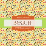 Beach Vacation Digital Paper DP7081 - Digital Paper Shop