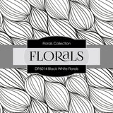 Black White Florals Digital Paper DP6014 - Digital Paper Shop - 3
