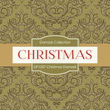 Christmas Damask Digital Paper DP1007 - Digital Paper Shop
