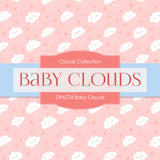 Baby Clouds Digital Paper DP6724 - Digital Paper Shop