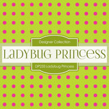 Ladybug Princess Digital Paper DP233 - Digital Paper Shop