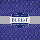 Blue Green Burlap Digital Paper DP4044 - Digital Paper Shop