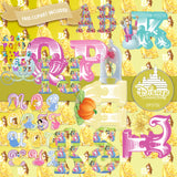 Princess Alphabets Digital Paper DP2732 - Digital Paper Shop - 3