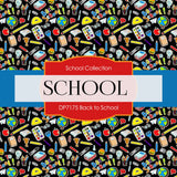 Back To School Digital Paper DP7175 - Digital Paper Shop