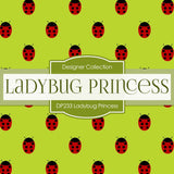 Ladybug Princess Digital Paper DP233 - Digital Paper Shop