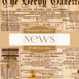Town News Digital Paper DP1483 - Digital Paper Shop