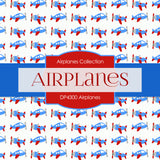 Airplanes Digital Paper DP4300 - Digital Paper Shop