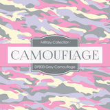 Grey Camouflage Digital Paper DP833 - Digital Paper Shop