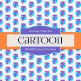 Cartoon Numbers Digital Paper DP6760 - Digital Paper Shop