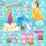 Princess Alphabets Digital Paper DP2732 - Digital Paper Shop - 5