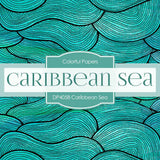 Caribbean Sea Digital Paper DP4058 - Digital Paper Shop