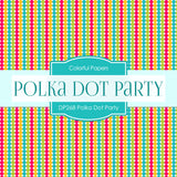 Polka Dot Party Digital Paper DP268 - Digital Paper Shop