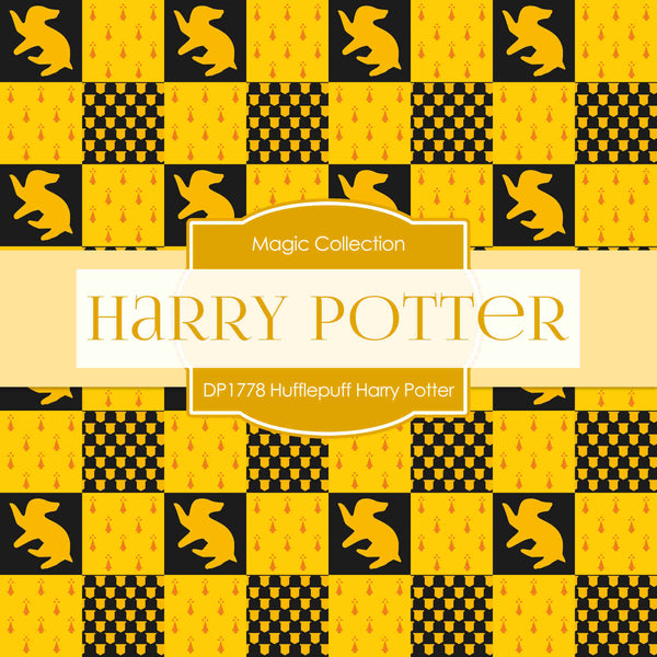 Paper House Harry Potter HUFFLEPUFF 12X12 Scrapbook Sheet – Scrapbooksrus