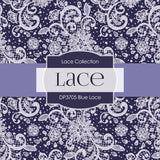 Blue Lace Digital Paper DP3705 - Digital Paper Shop