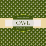 Owl St. Patrick Digital Paper DP4969 - Digital Paper Shop - 3