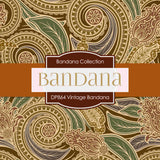 Vintage Bandana Digital Paper DP864 - Digital Paper Shop