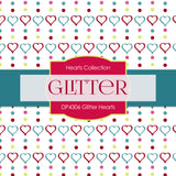 Glitter Hearts Digital Paper DP4306A - Digital Paper Shop