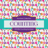 Counting Numbers Digital Paper DP6786 - Digital Paper Shop