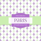 Bonjour Paris Digital Paper DP1262B - Digital Paper Shop