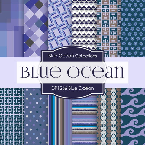 Blue Ocean Digital Paper DP1266 - Digital Paper Shop