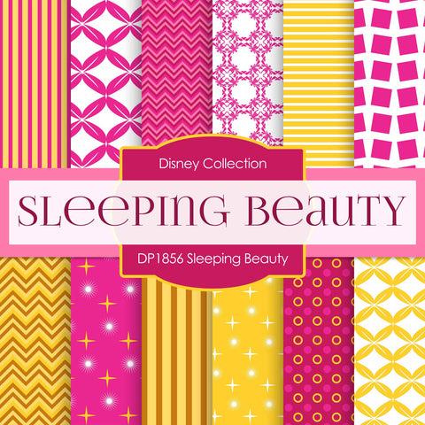 Sleeping Beauty Digital Paper DP1856 - Digital Paper Shop
