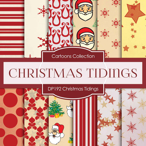 Christmas Tidings Digital Paper DP192 - Digital Paper Shop