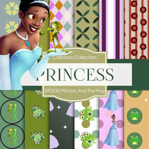 Princess And The Frog Digital Paper DP2232 - Digital Paper Shop