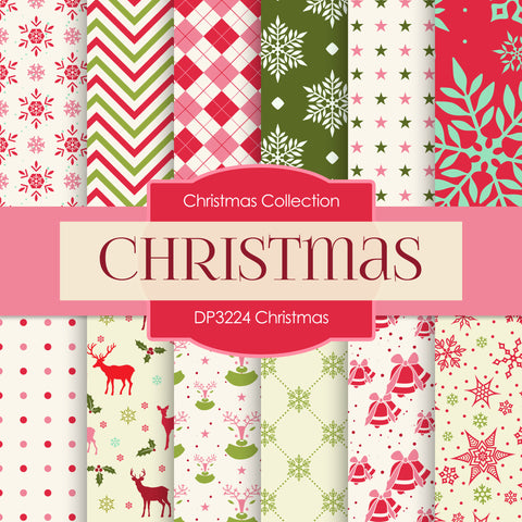 Christmas Digital Paper DP3224A - Digital Paper Shop