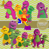 Barney The Dinosaur Digital Paper DP3670 - Digital Paper Shop - 3