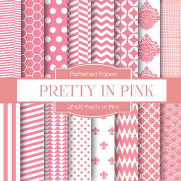 Pretty in Pink Digital Paper DP430 - Digital Paper Shop