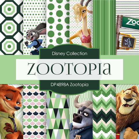 Zootopia Digital Paper DP4898A - Digital Paper Shop