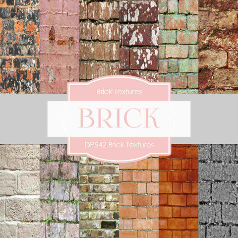 Brick Textures Digital Paper DP542 - Digital Paper Shop