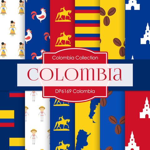 Colombia Digital Paper DP6169 - Digital Paper Shop