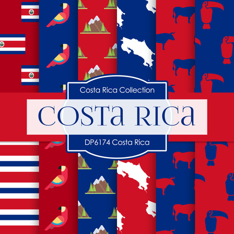 Costa Rica Digital Paper DP6174 - Digital Paper Shop