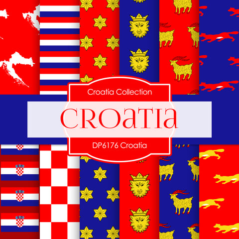 Croatia Digital Paper DP6176 - Digital Paper Shop