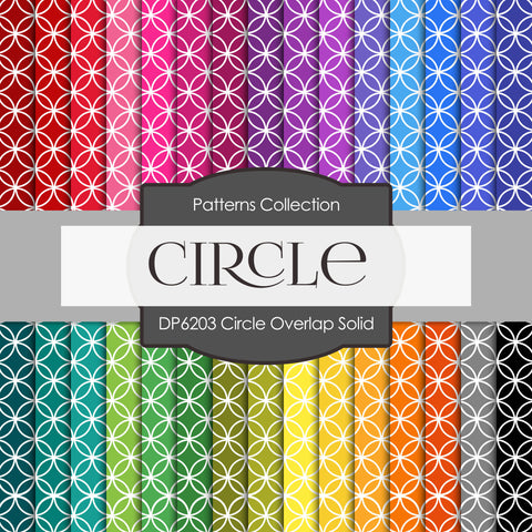 Circle Overlap Solid Digital Paper DP6203B - Digital Paper Shop