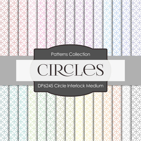 Circle Interlock Medium Digital Paper DP6245A - Digital Paper Shop