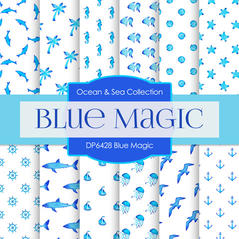 Blue Magic Digital Paper DP6428 - Digital Paper Shop