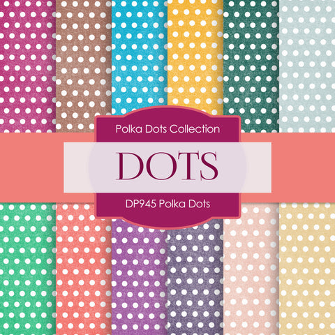 Polka Dots Digital Paper DP945 - Digital Paper Shop - 1