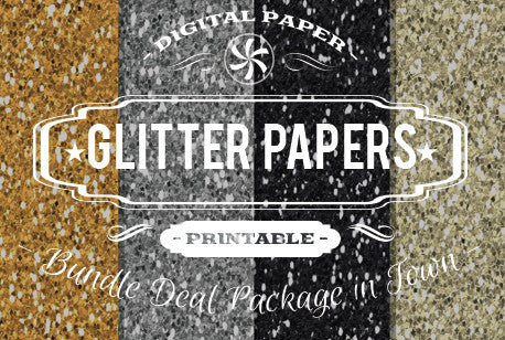 Digital Papers - Glitter Textures Bundle Deal - Digital Paper Shop
