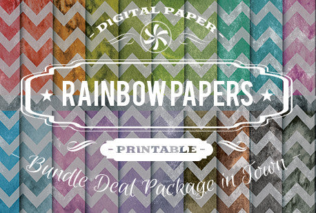Digital Papers - Rainbow Papers Bundle Deal - Digital Paper Shop