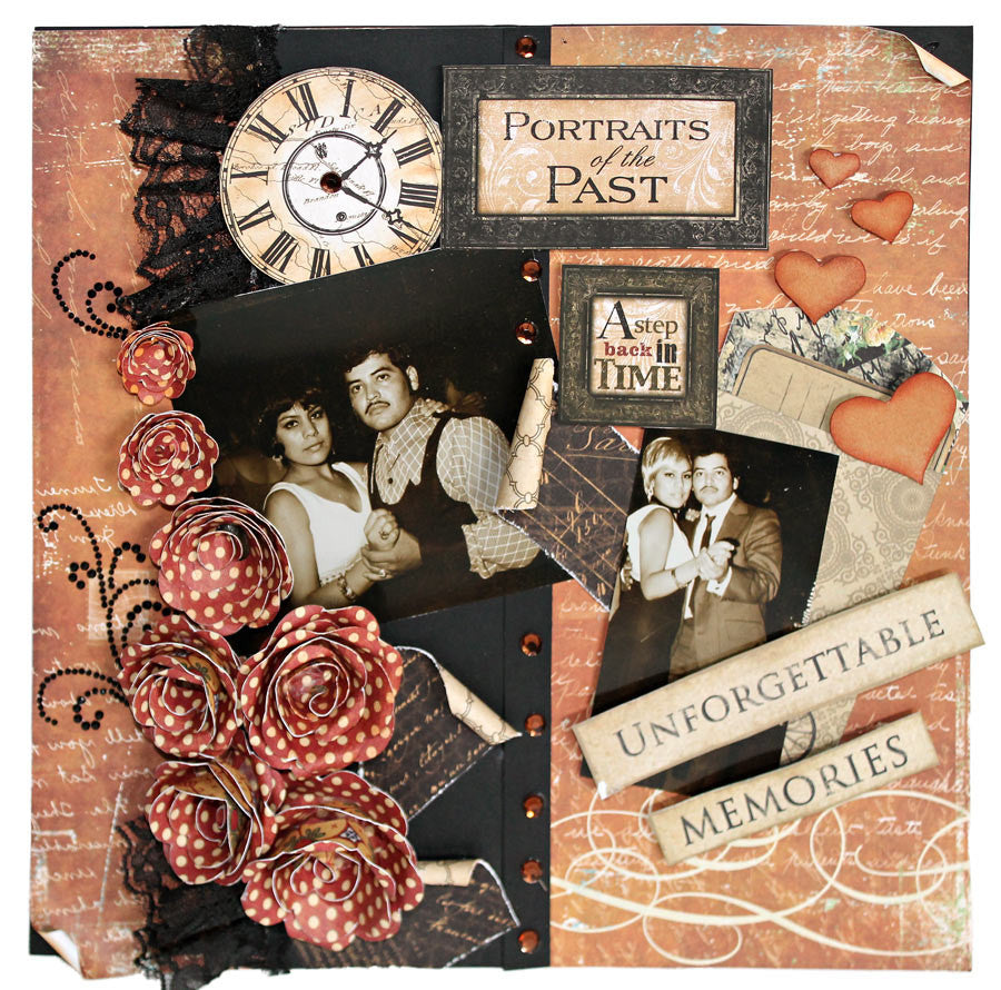 CREATE A VINTAGE SCRAPBOOK LAYOUT THAT LOOKS RUSTIC!