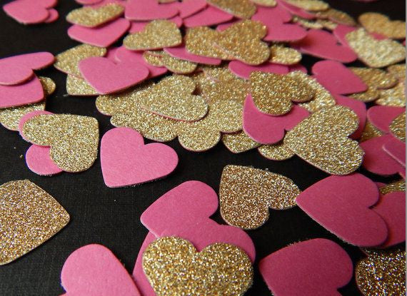 Celebrate Valentine’s Day with Pink Glitter Paper