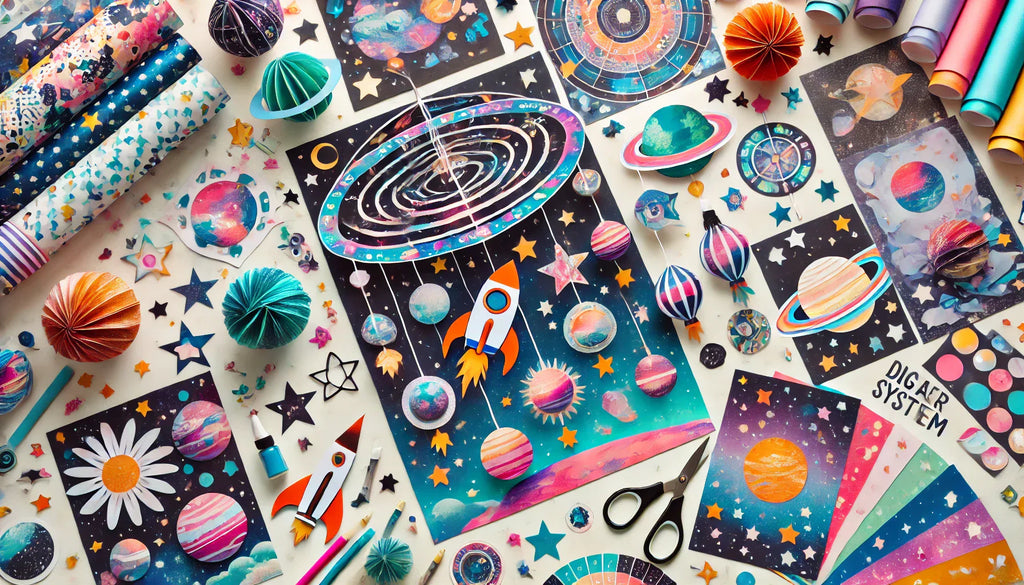 Exploring Space for Kids with Digital Paper Crafts