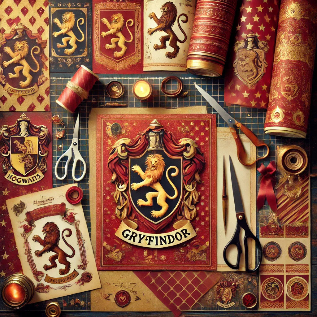 Gryffindor-Themed Digital Printable Paper Crafts