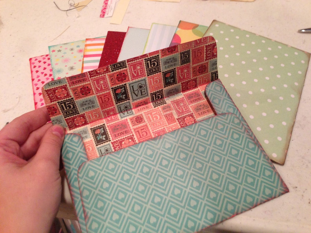 How to Make Envelopes from Printable Scrapbook Paper